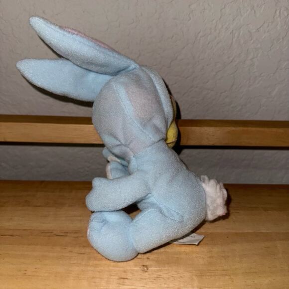 Disney Fisher Price Mattel 2002 Tigger in Bunny Suit Easter Basket Hugger - Picture 2 of 6